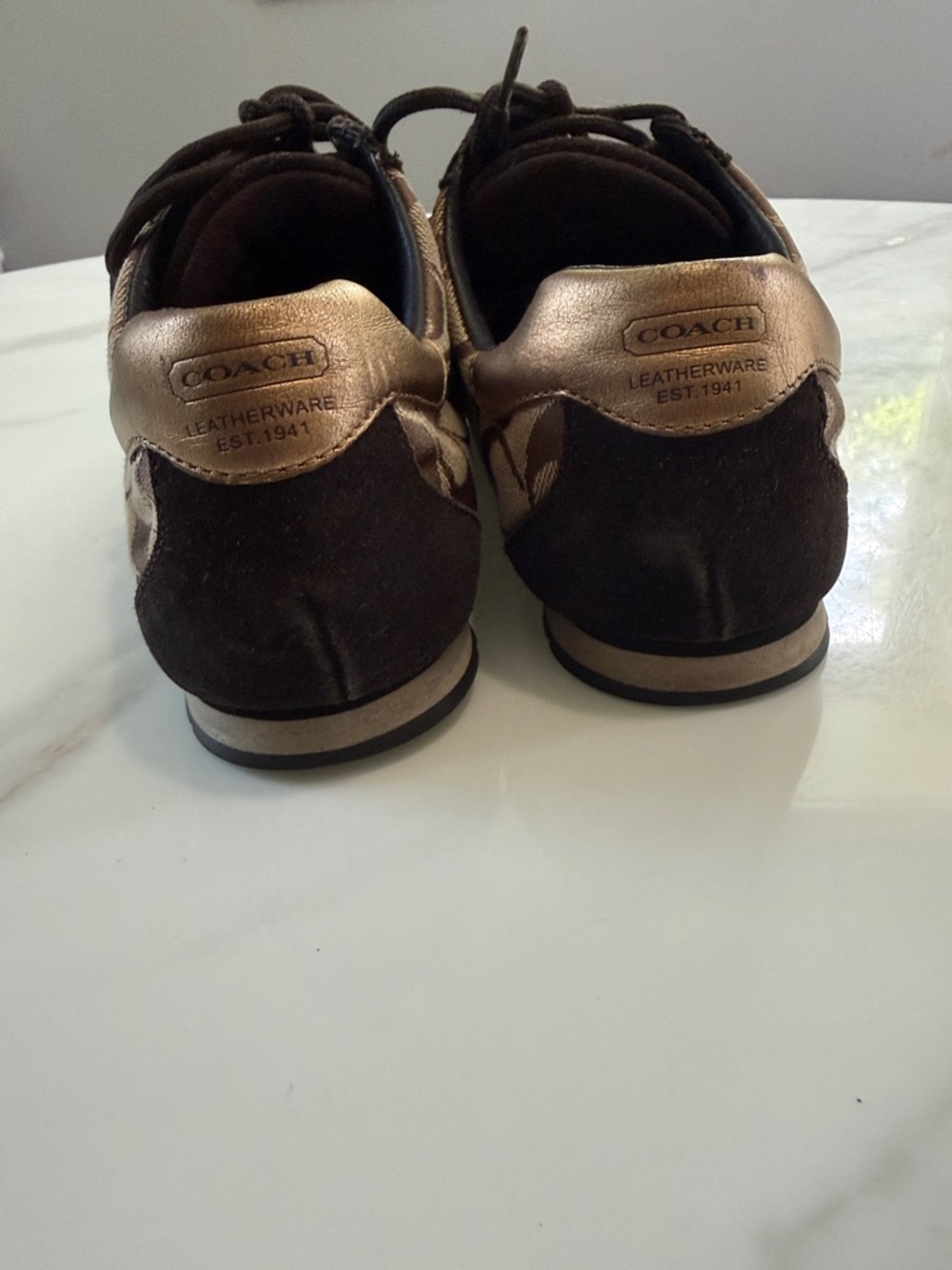 Coach Brown Signature Logo women’s Sneakers - Picture 3 of 11
